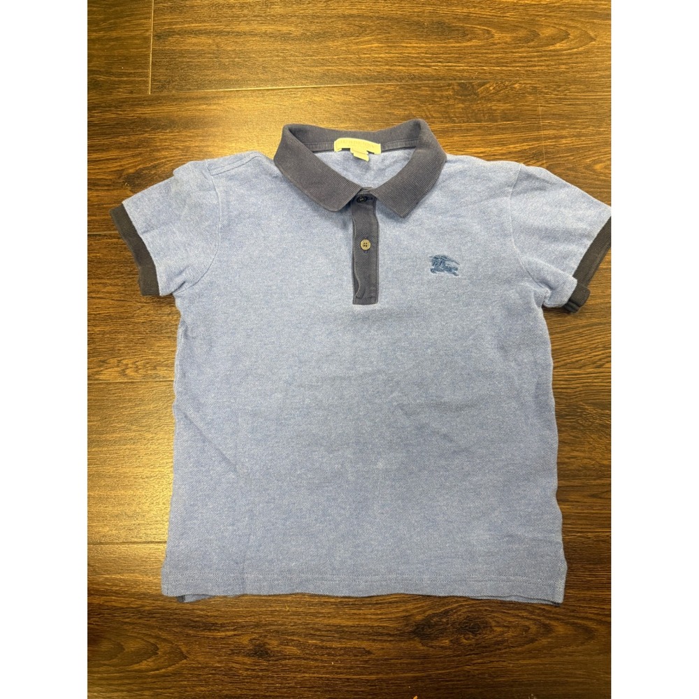 Burberry Children Blue Short-Sleeve Polo Shirt (Size 8Y / 128 cm)